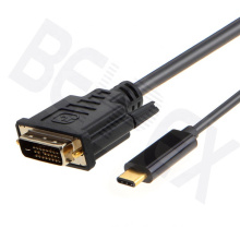 USB 3.1 Type C to DVI Cable for Notebook Computer HDTV Connectivity Adapter